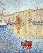 saint tropez the red buoy oil painting reproduction